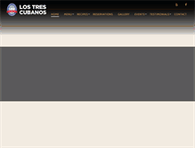 Tablet Screenshot of lostrescubanos.com